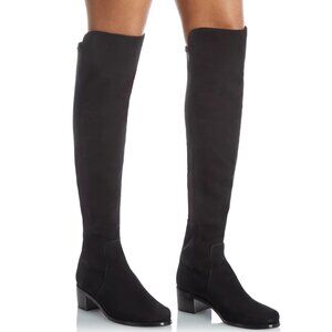 Stuart Weitzman Reserve Black Suede Over-the-Knee Boots - Size 36